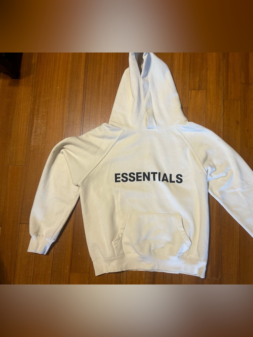 Fear of God Essentials Pullover Hoodie Cream /Ivory - Size S (Authentic)